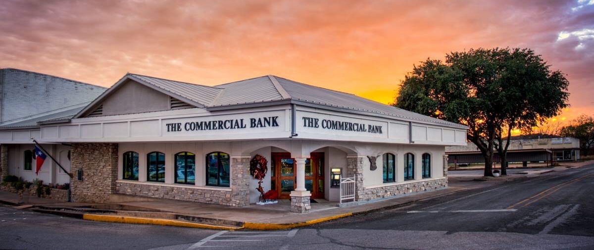 TCB Mason building with sunset in the background